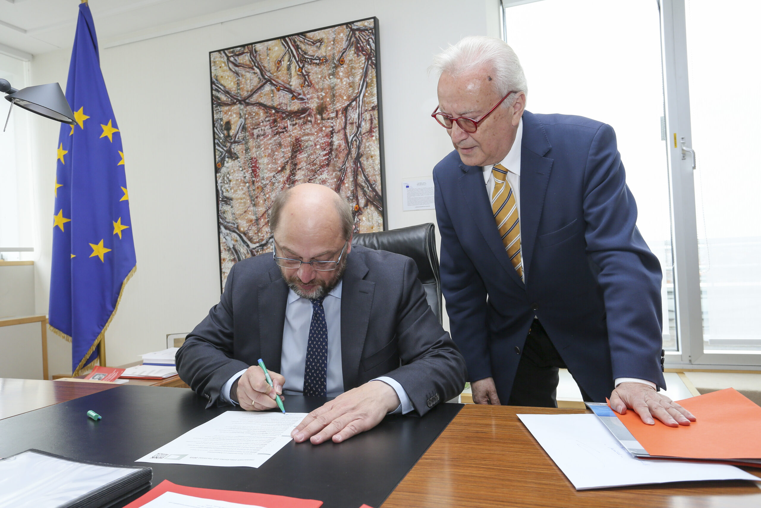 Martin SCHULZ EP President, Hannes SWOBODA